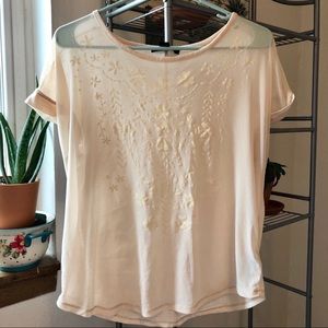 Detailed lace shirt